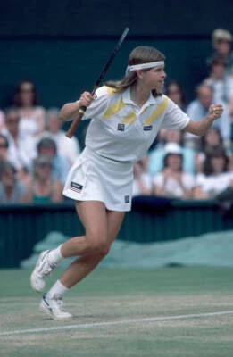 Hana Mandlikova of Czechoslovakia reacts during her Women's Singl - Old Photo