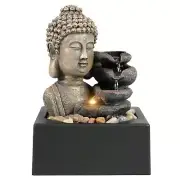 Tabletop Waterfall Fountain Indoor - Buddha Water Fountains 4-Tier Tabletop W...