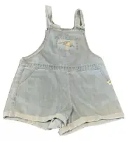 GIRLS size 5 Light blue soft denim DUNGAREE shortalls summer overalls NEW 3612