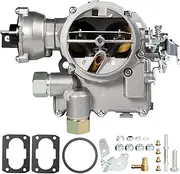 2 Barrel Marine Carburetor Carb for Mercruiser Carburetor for Rochester Mercarb 2.5 3.0L 4 CYL Engines with a Long Linkage & Electric Choke，OEM # 3310-864940A01