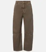 [Velvet] Velvet Alexis cotton twill barrel-leg pants AU 16 brown