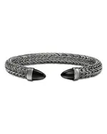 John Hardy Sterling Silver Spear Black Onyx Cuff Bracelet