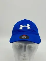 Under Armour Hat Adult OSFA HeatGear Blue Embroidered Logo Golf Cap Mens NEW