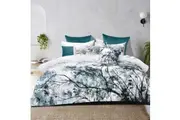 Bianca Sherbrooke White Cotton Sateen Quilt Nature Inspired Cover Bedding Set