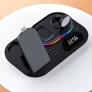 30W Wireless Fast Chargers Dock Charging Station 4 in 1 for Phone