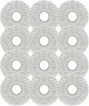 [HACOBEST] 12pcs Mop Pads for for Ecovacs Deebot t30s /T30s Combo/X2 Omni/X1 Omni/X1 TURBO/T20 OMNI/T10 Omni/yeedi m12 pro+ Robot Vacuum