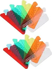 LALAFINA PVC Label Holder for File Cabinets Hanging File Folder Tabs Inserts Detachable Organizer Tabs for Binder