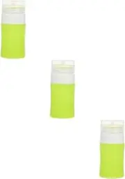 minkissy 3pcs Empty Storage Bottle for Cosmetics 4-Pack Shampoo Lotion Containers Silicone Pp Material Leakproof Portable for Travel Home Storage