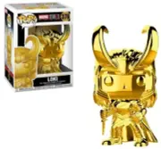 Funko Pop! Vinyl: Marvel Loki Gold Chrome #376 With Protector