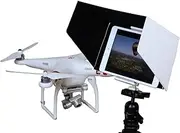 7 Inch Tablet iPad mini Sun Hood Sun Shade White with Tripod Mount for all version iPad mini Compatible with DJI Phantom 4 Phantom 3 Professional Advanced DJI Inspire 1 DJI Phantom 2 Vision+ FC40 Transmitter Mount