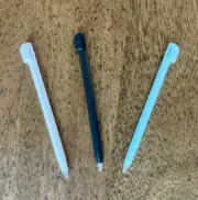 NEW Stylus X3 For Nintendo 3DS XL Console SPR-001 Black White & Lt Blue Pens Lot