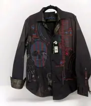 $498 Robert Graham Limited edition "RG'S Path To 20" Men's Shirt- Medium
