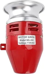 Fire Engine Siren, 7.8 x 5.3 Inch, 125 DB, Engine Powered Air Raid Siren, Easy to Use Volume Amplifier, Buzzer Sound, Alarm Horn, Siren for Home, Factory