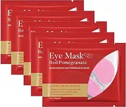 IEFIEL 10Pcs Reusable Cooling Eye Mask for Women and Men Hydrating Under Eye Pads Reduce Dark Circles Puffiness Soft Gel Facial Skincare Beauty Essentials Red One Size