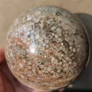 2.32LB Beautiful Natural Polished Ocean jasper crystal sphere specimen #868