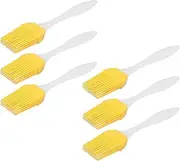 Food Grade Silicone Basting Brush - 6Pcs Silicone Oil Brush for BBQ and Baking - Kitchen Gadget for Cooking Sauces and Marinades