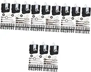 TEHAUX 4 Sets All-in-one Clock Mechanism Replacement Set Hands Numbers and Motor Kit for Easy Clock Repair and Assembly