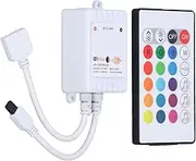 Marhynchus LED Controller, 24-Key External Label Music Rhythm RGB Graffiti WiFi Controller Constant Voltage LED (Four Way)