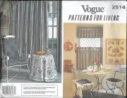 Vogue #2514 Patterns for Living - Chair Cushions, Drapes, Tablecloth + UNCUT