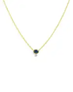 Meira T 14K Yellow & White Gold Sapphire & Diamond Accent Pendant Necklace, 18L