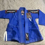Vector Sports Attila Series Brazilian Jiu Jitsu Gi Uniform Jacket Size: K1 Blue