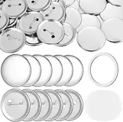 PartyKindom Make Custom Badges 100 Sets Iron Badge Material Pins Button Making Kit Supplies