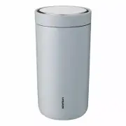 Stelton To Go Click Mug, Drinking Mug, Cup, Steel, Plastic, Cloud, 200 ml