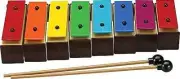 Suzuki TB-3 8 Note Colored Tone Bell Sett with Case and Mallets