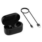 Black Charging Storage Box Charging Case with Cable For Jabra Elite 75T Headset