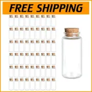 55 pcs 30 ml High Borosilicate Glass Cork Bottles - Ideal for Essentials