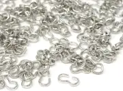 200PCS Silver Quick Links Connectors 3 Shape Chain Clasp for Jewelry Making DIY