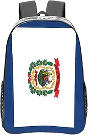 HJLUUFT West Virginia state flag print Clear Backpack for Stadium Events, Small Clear Backpack for Concert Festival Sports