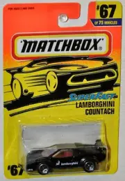 Matchbox 1997 Super Fast #67 Lamborghini Countach MOC Tyco Toys MB154