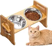 Elevated Dog Bowls - Portable Adjustable Dog Bowl Stand - Multifunctional Pet Travel Dishes for Indoor Outdoor Camping Mountaineering Travel