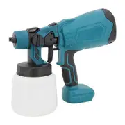 Electric Cordless Paint Sprayer High Power Electric Paint Sprayer for Makitas 18V Battery 1L Charge Display Blue
