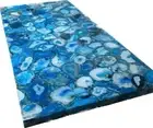 48" x 24" Blue Agate Stones table Top / agate Coffee table top / Home Decor