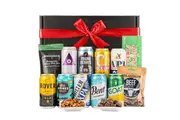 Christmas Beer Gift Hamper 9 Amazing IPA Pale Ale Beer Can n Snacks Gift Ideas