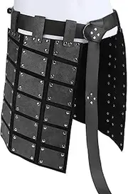 Medieval Battle Skirt for Men - Retro Double Sides Waist Protector | Vintage Realistic Thigh Skirt Protector | Thigh | Women Steampunk Corset Belt for Show, Party, Cosplay Men