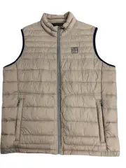 Bugatti AirSeries Beige Puffer Gilet Zip Closure - Size 50