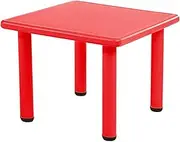 Keezi Kid’s Adjustable Square Table in Red