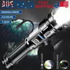 1000000 Lumen Military Tactical LED Torch COB Flashlight Work Light Rechargeable