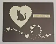 Handcrafted Greeting Card - Pet Sympathy - Cat - Thinking of You