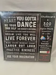 Chalkboard 300 pc Difficult Jigsaw Puzzle SunsOut Toys & Games Puzzles 21" x 24"