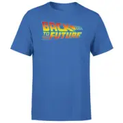 Back To The Future Classic Logo Men's T-Shirt - Blue