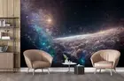 3D Starry Sky Universe Self-adhesive Removeable Wallpaper Wall Mural