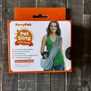 Furry Fido Gray Classic Pet Sling - Reversible Slings 13lbs