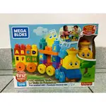 美國 費雪美高 MEGA BLOKS 大積木音樂字母學習火車 益智玩具