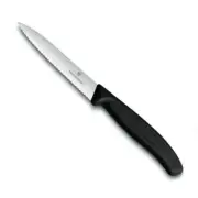 Victorinox Serrated Wavy Edge Paring Knife Knives Classic 10cm Black