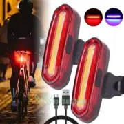 2 Luces de LED para bicicletas accesorios USB recargable impermeable Luz Trasera
