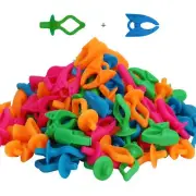 New brothread 100pcs Mix Sewing Notion (50 Bobbin Holders + 50 Bobbin Clamps) -